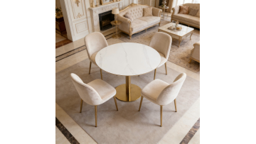 BR-25RDT01-G2 sintered stone top dining table