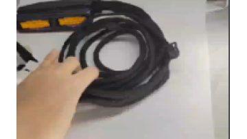 Black automotive wiring harness components
