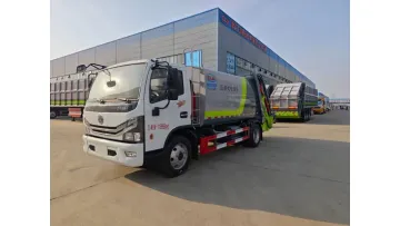 New Arrival Dongfeng 4X2 9.5cbm Self-Loading Press Refuse Collector Truck1