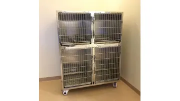 Ydv-C1 Veterinary Equipment Medical Therapy Stainless Steel ICU Oxygen Animal Pet Dog Cat Vet Care Monitoring Cabin Cage1