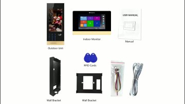 2021 Newest Wireless Wifi Camera And Lock Remote Doorbell Non-visual Intercom System Apartment Audio Video Doorbell RJ45 DC 12V1