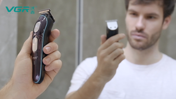 VGR V-055 Electric Barber Hair Clipper and Beard Trimmer Professional Rechargeable Hair Trimmer Cordless  for Men1