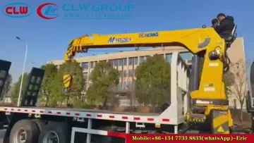 ISUZU 6X4 Flat Bed Truck with Boom Crane