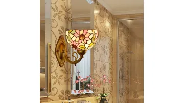 Elegant Sunflower Inspired Glass Wall Lamp for Cozy Spaces1