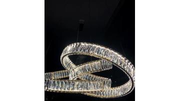 Curved Crystal Chandelier 