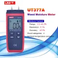 UNI-T UT377A Digital Wood Moisture Meter tester LCD Backlight Hygrometer Humidity Tester for Paper Plywood Wooden Materials