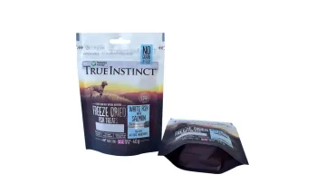 Custom Printed Moisture Proof PE/PE Recyclable Zip Lock Stand up Food Packaging Bag for Pet Cat Snacks Packaging Bag1