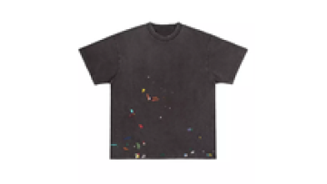 Designer High Quality Heavy Weight Cotton Men -shirts Painted T-shirt for Man1