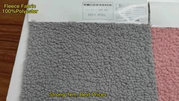 100% Polyester Knitted Super Soft baby blanket fabric  Plush Fleece material fabric1