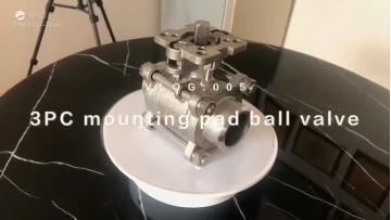 3PC weld ball valve with mounting pad (2)