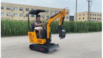 mini excavator with comfortable  seat.mp4