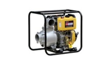 4 inch Air-cooled electric start diesel water pump with battery square pipe1