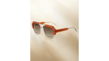 Square Dimensional Laminated Acetate Female Sunglasses 24A8129