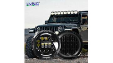 Ip68 High Low Beam Remote Control Color Changing Chasing Halo Angel Eye 7 Inch Round Rgb Car Led Headlight1