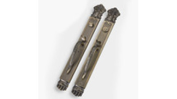 High-Quality China Factory Zinc Alloy Wooden Door Handle Lock with Brass Lever 9807L1