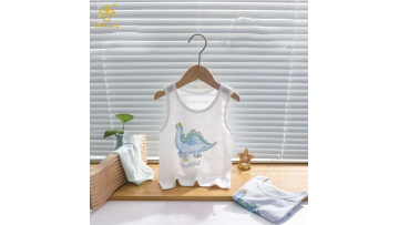 Cute and cute cartoon animal print children's vest