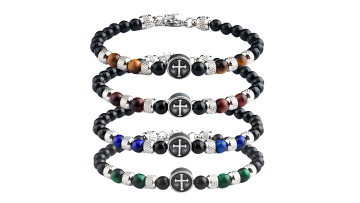 SB2145-Cross steel bracelet