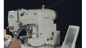 NB 430E-QTComputerized bar tacking machine with suction device