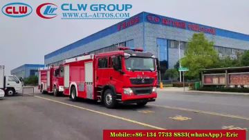 4X2 Foam dry powder fire engine