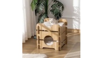 assemble large modern low price indoor  canvas solid wood  balcony  living room cat pet  Detachable wooden house1