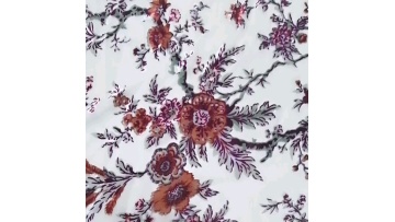 ivory pink burnout velvet dress fabric silk dress fabric printed fabric for dress1
