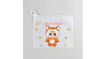 Matte PEVA Ring Zipper Bag