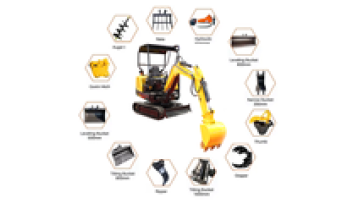 Caterpillar PC75UU Mini Excavator with Mulcher Attachment by Kingway Kobelco1