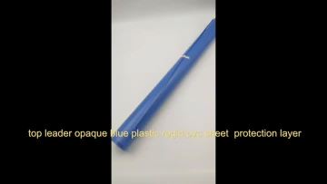 opaque blue plastic regid pvc sheet  protection la