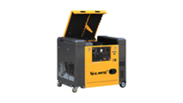6KW generador diesel silencioso de color rojo,, diseno abierto superior,1
