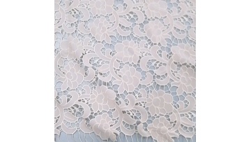 New desigon 2021 100% polyester chiffon lazer cut embroidery fabric nude color1