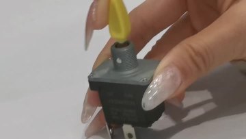 Adjustable Yellow Handle Toggle Switch for Vibration and Water