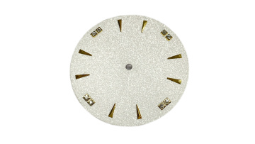 Diamond index watch dial