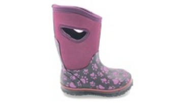 Kids fashion comfortable neoprene rain boots with mesh lining1