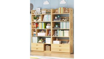 How do you organize multiple bookshelves