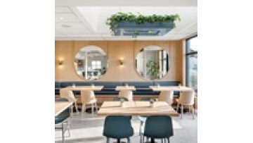 Factory wholesale commercial furniture fast food I shape leather and wood sectional  restaurants bench booth sofa1