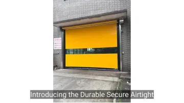 Durable Secure Airtight Smooth-Operating Zipper Structure Fast Action High Speed Rolling PVC Doors for Clean Room1