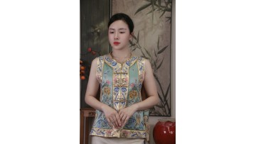 Pan Jin Zi Xiu Hua Waistcoat