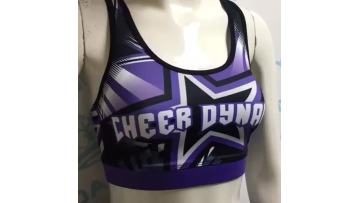 dye sub purple sport bra 