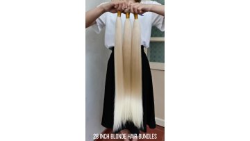 Wholesale 613 Cuticle Aligned Virgin Hair,Russian Blonde Virgin Human Hair Bundle,40 Inch Blonde Brazilian Human Hair Extension1