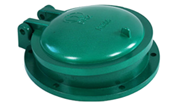 FRP HDPE flap gate valve with rubber wedge valves1