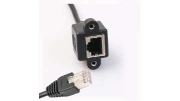 CUSTOM Male to Female RJ45 Screw Locking Cat6 Ethernet Extension Cable1