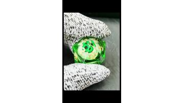 Sharp Edged Liquid Core Rolling Eyeball D20
