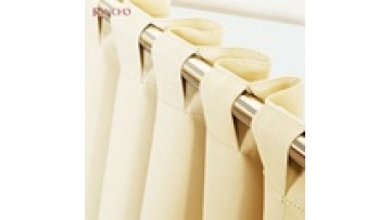 With loops top blackout curtains solid color curtain with blackout cortinas for living room1