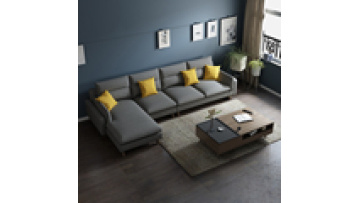 United Kingdom German living room sofa Nordic modern minimalist fabric sofa combination corner Japanese small apartment sofa1