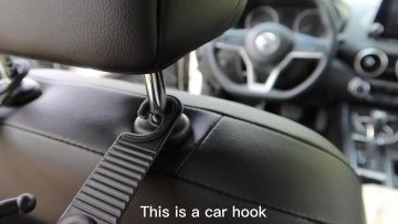Longyang Portable Plastic Black Car Hooks High Load PP Car Backseat Hook Black Seat Hook Hanger Car Accessories1