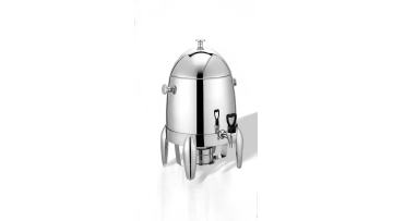 Elegant stainless steel beer keg