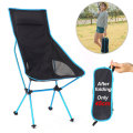 Outdoor Portable Folding Chair Oxford Cloth Lengthen Camping Travel Fishing Chair 150kg MaxLoad BBQ Home Office Seat Moon Chair