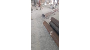 Dust collector pipes manufactured at the mixing plant