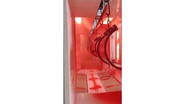 Integrated Electrostatic Powder Coating LineSpray Painting Booth (2)