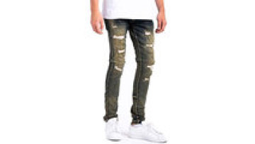 Destroyed Stretch Boyfriend Jeans Rips Skinny Denim Jeans Pant Ripped Jeans Men1